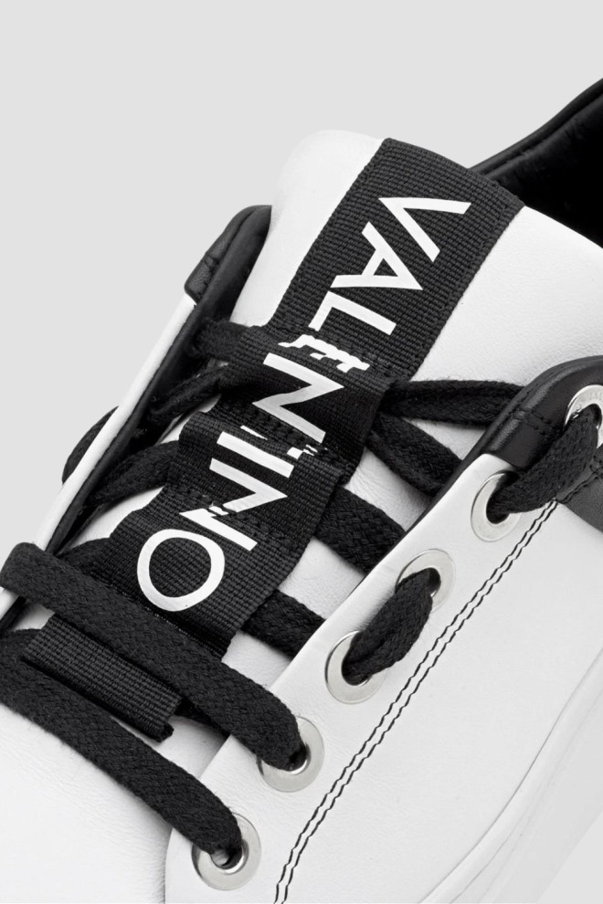 VALENTINO Alb și negru Baraga S Sneaker Adidași Lace-U