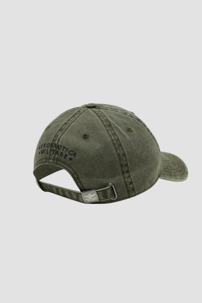 AERONAUTICA MILITARE Green Front Patch Cap