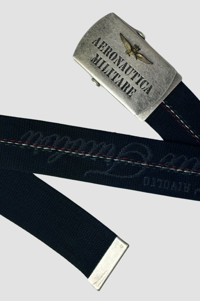 AERONAUTICA MILITARE Black Frecce Tricolori Belt