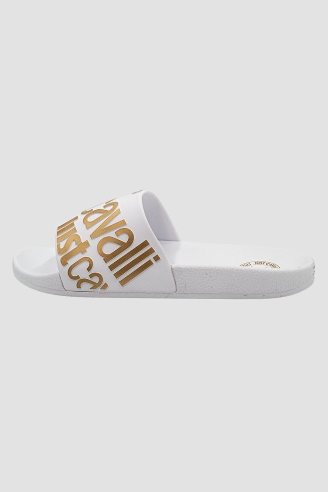 JUST CAVALLI White Fondo Pool Flip Flops