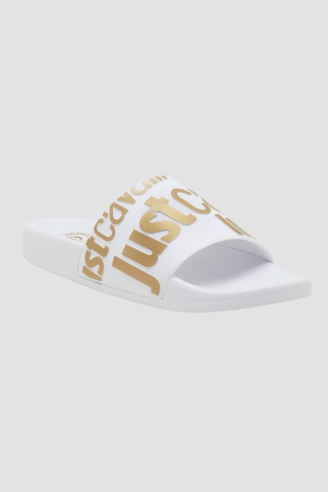 JUST CAVALLI White Fondo Pool Flip Flops