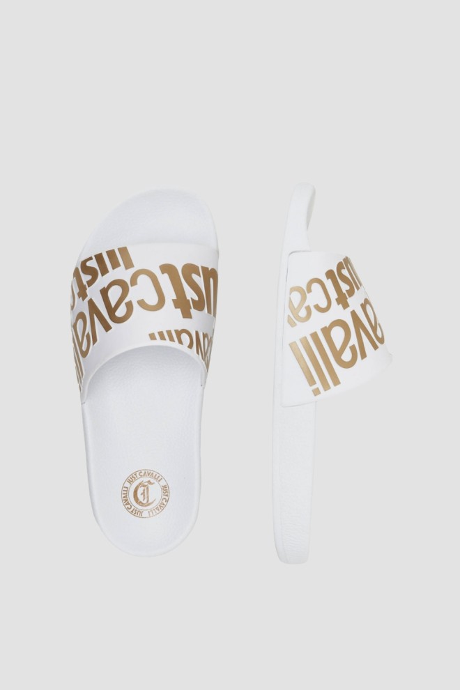 JUST CAVALLI White Fondo Pool Flip Flops