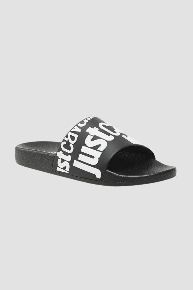 JUST CAVALLI Flip-flops negru pentru bărbați