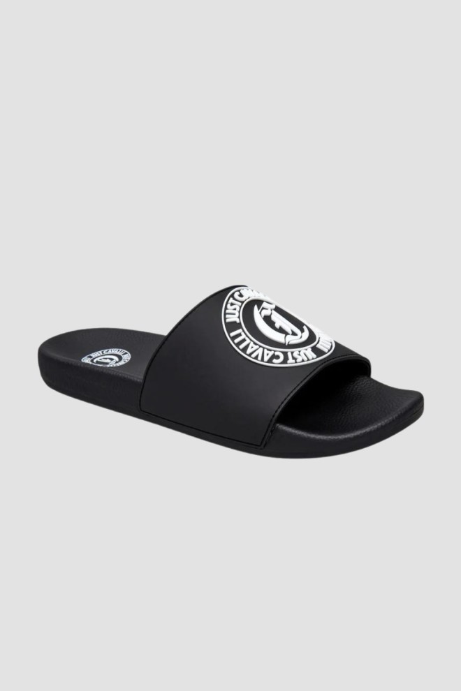 JUST CAVALLI Black Fondo Pool flip-flops