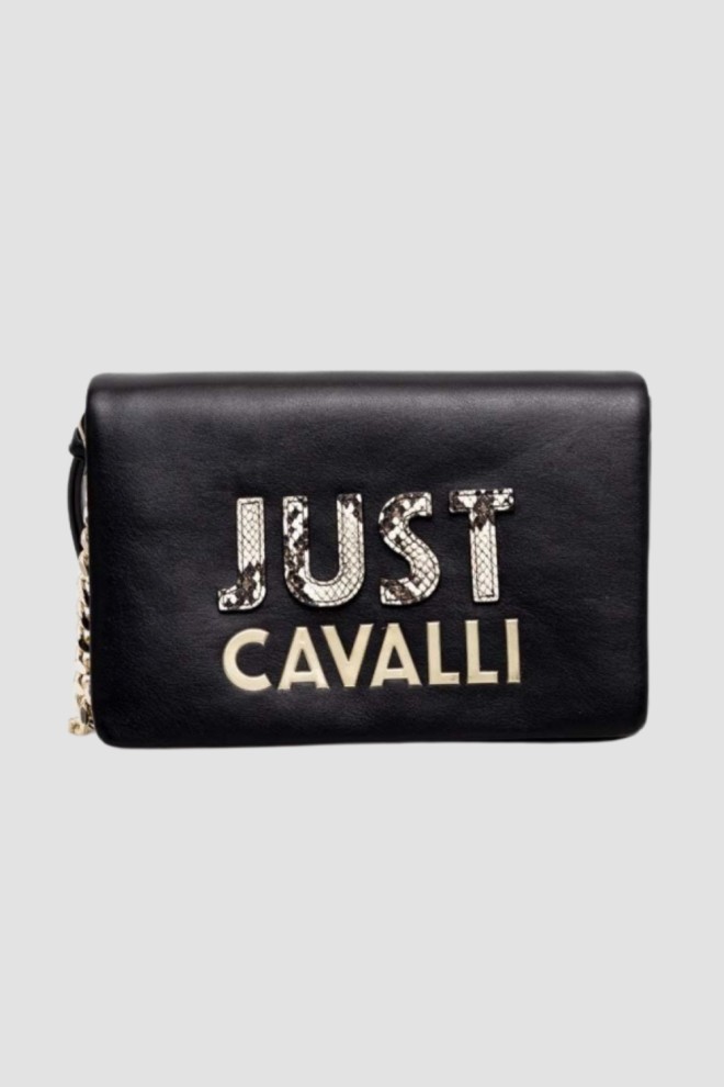 JUST CAVALLI Black C Cut Out Logo Handbag