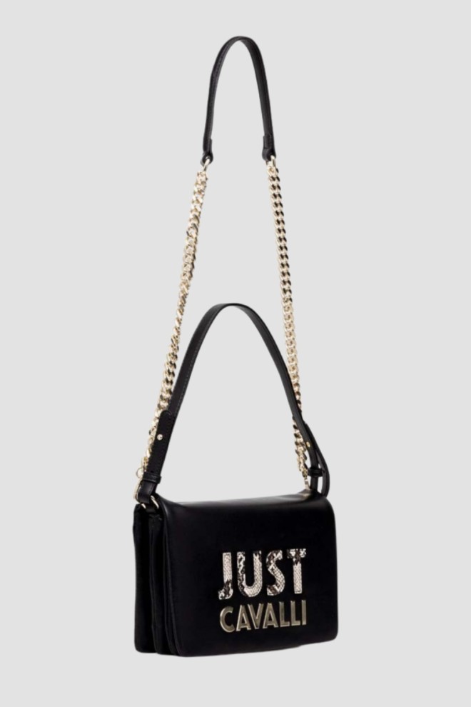 JUST CAVALLI Black C Cut Out Logo Handbag