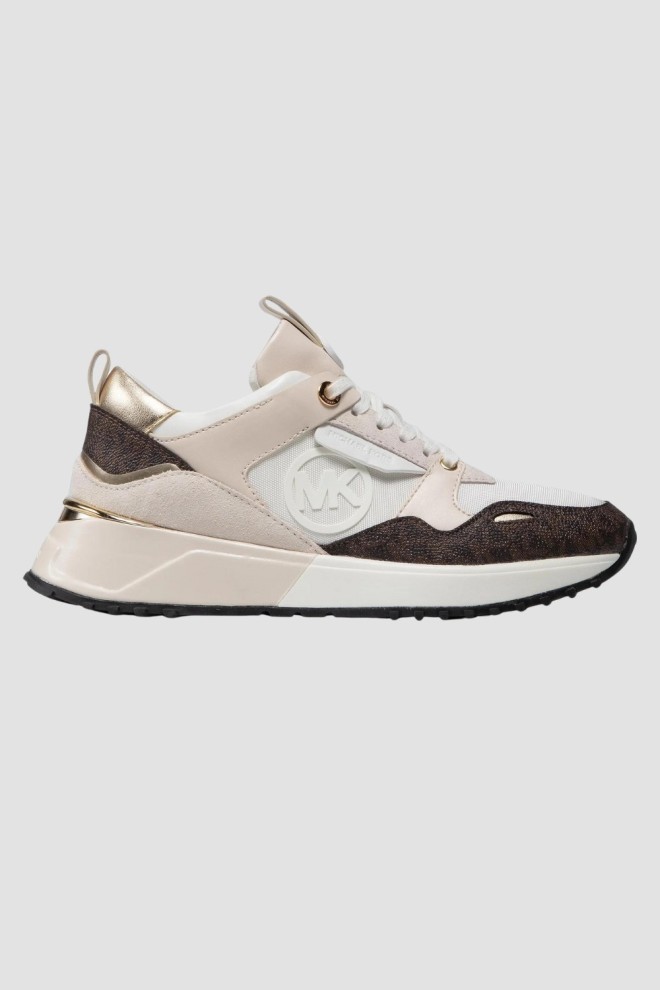 MICHAEL KORS Beige Theo Trainer sneakers