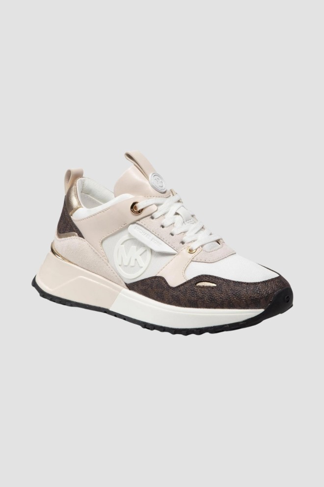 MICHAEL KORS Beige Theo Trainer sneakers