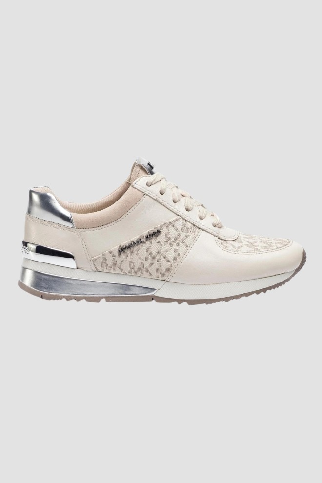 MICHAEL KORS White Allie Wrap Trainer sneakers