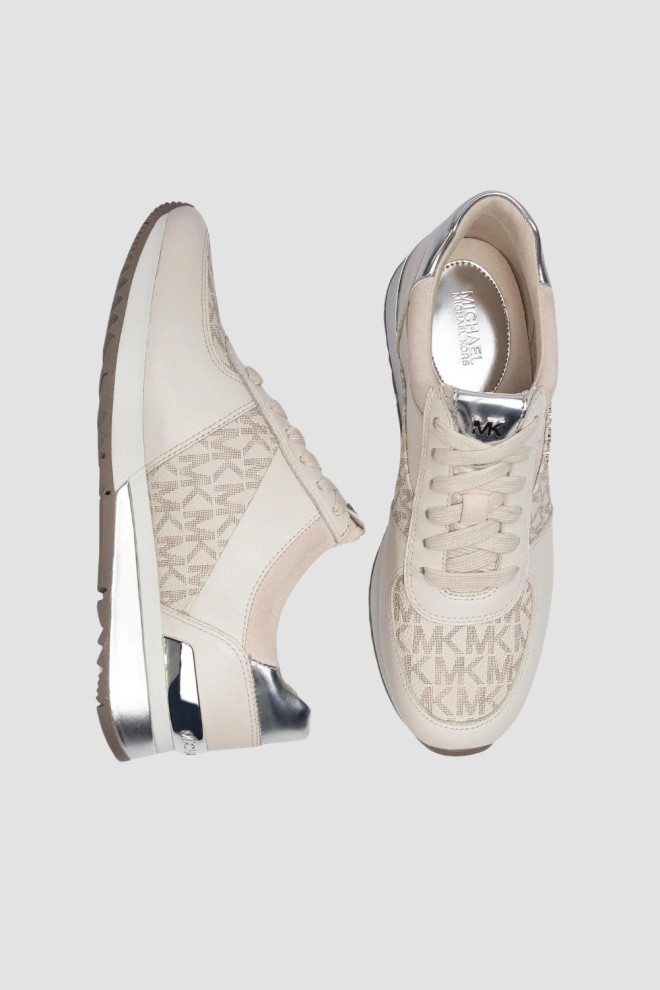 MICHAEL KORS White Allie Wrap Trainer sneakers