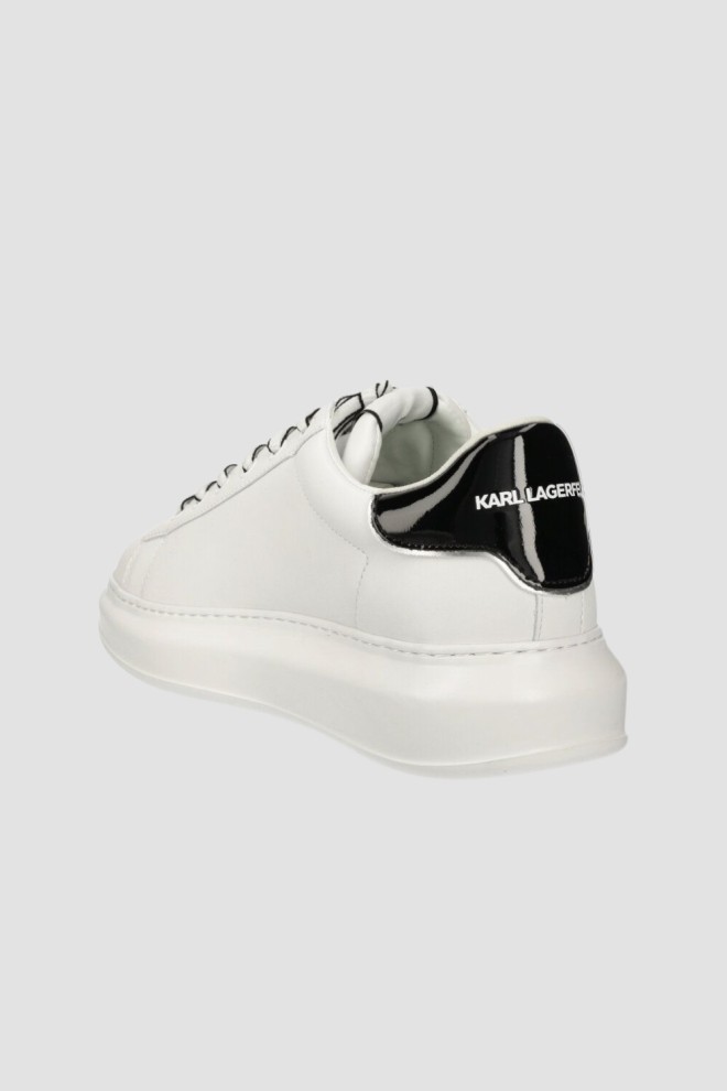 KARL LAGERFELD White Kapri Mens Neonft Lo Lace sneakers