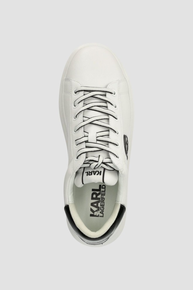 KARL LAGERFELD Białe sneakersy Kapri Mens Neonft Lo Lace