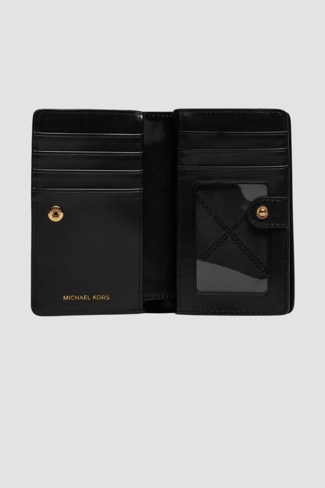 MICHAEL KORS Black MD Snap Wallet