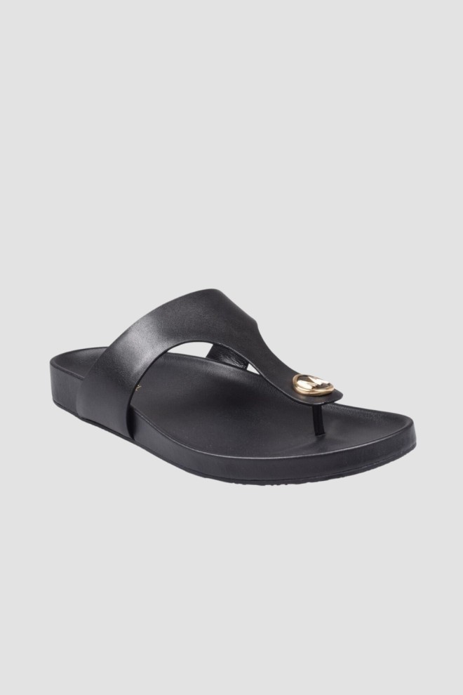 MICHAEL KORS Black Lucinda Thong flip-flops