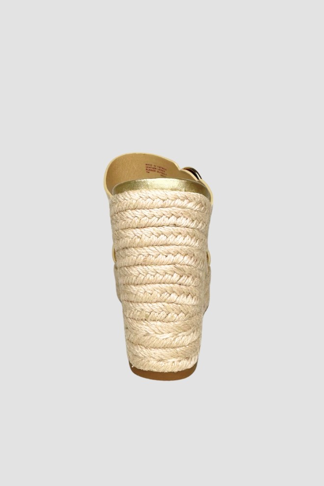 MICHAEL KORS Sandale cu pană Lucinda aurii