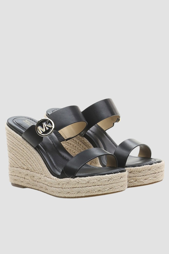 MICHAEL KORS Black Lucinda Wedge sandals