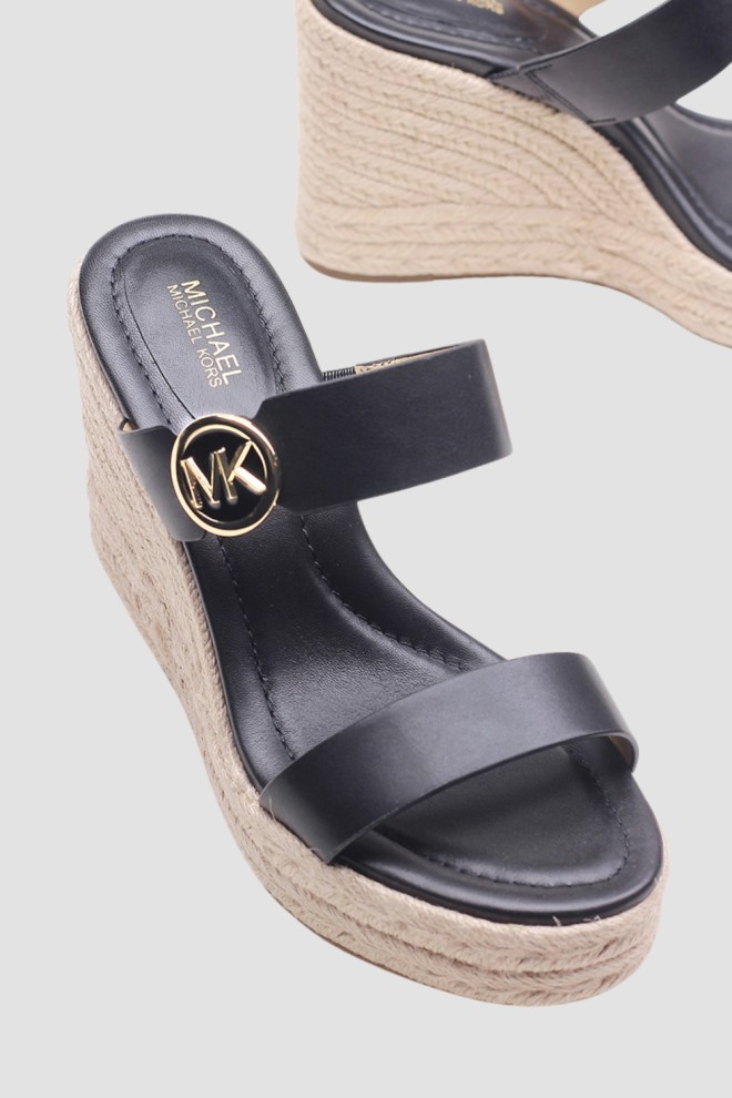 MICHAEL KORS Black Lucinda Wedge sandals