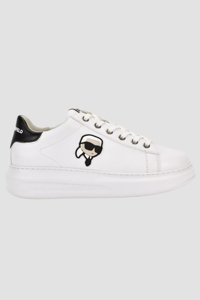 KARL LAGERFELD White Kapri Nft Lo Lace sneakers