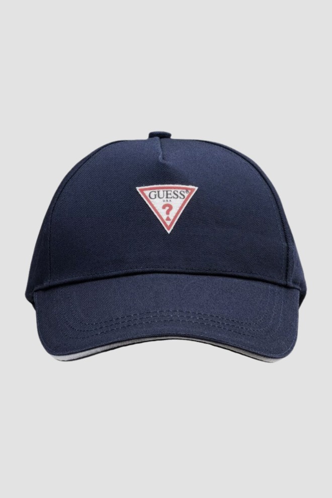 GUESS Navy blue Triangle Patch baseball cap