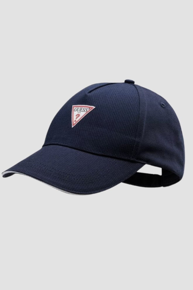 GUESS Navy blue Triangle Patch baseball cap