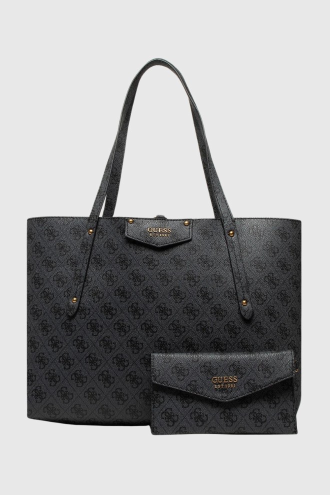 GUESS Grey Eco Brenton shopper bag