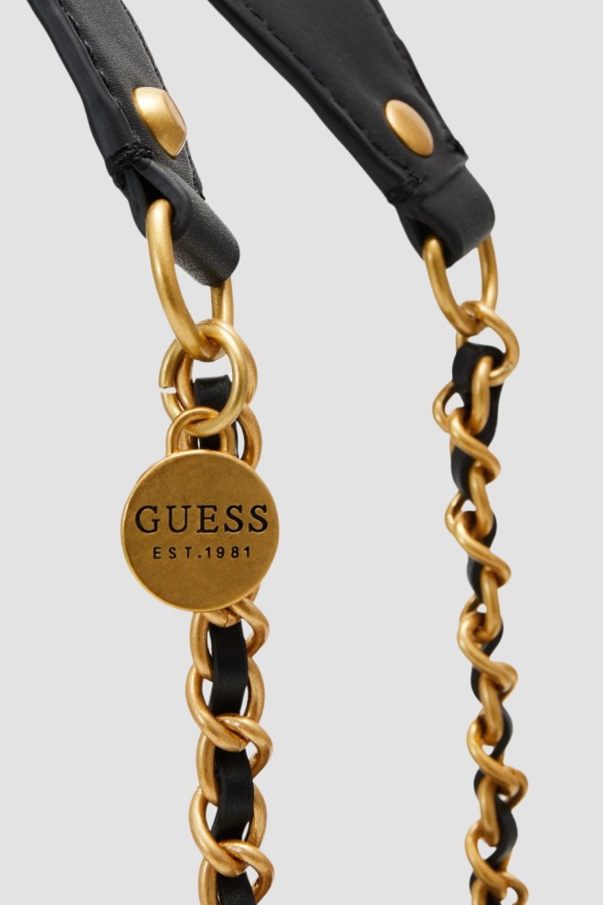 GUESS Black tweed bag Giully Tote.