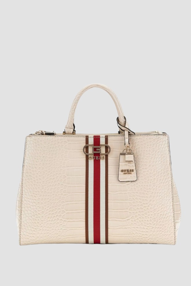 GUESS Beige Classic Nelka Handbag