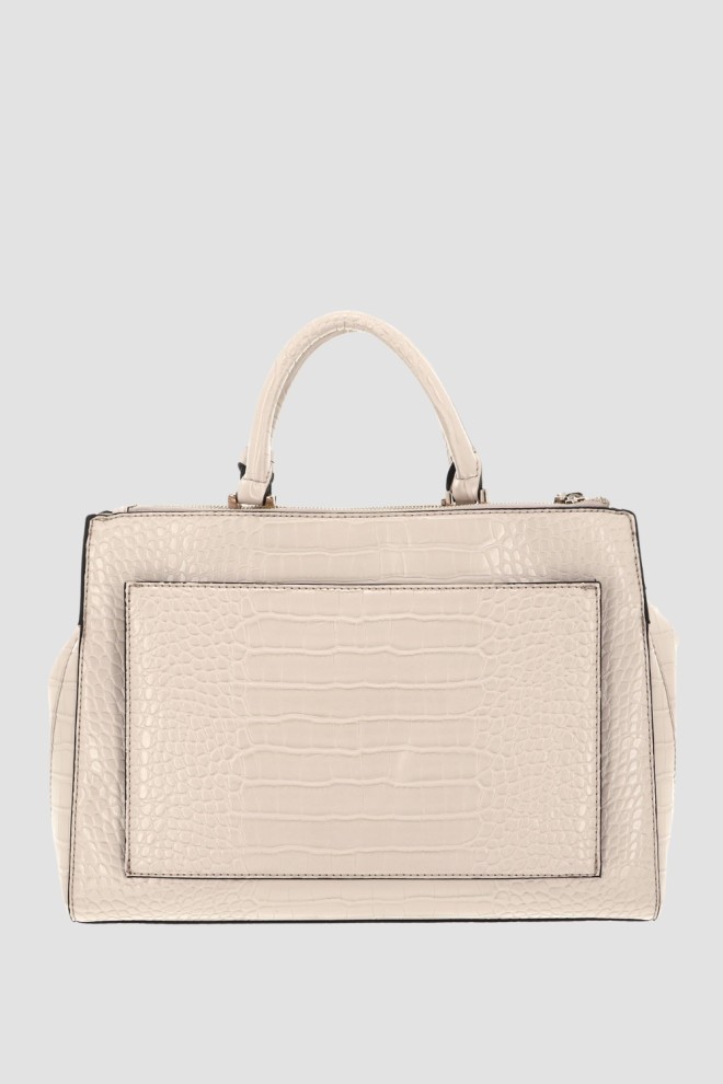 GUESS Beige Classic Nelka Handbag