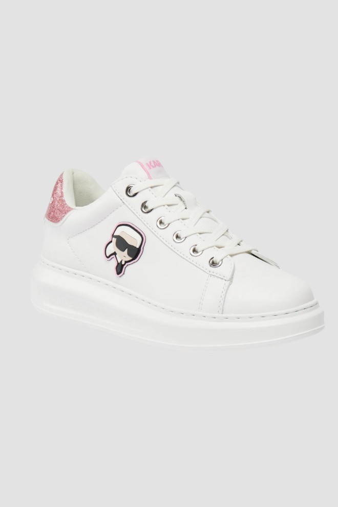 KARL LAGERFELD White Kapri Nft Lo Lace sneakers