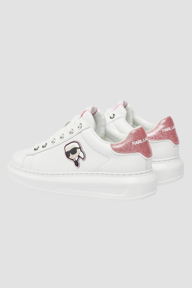 KARL LAGERFELD White Kapri Nft Lo Lace sneakers