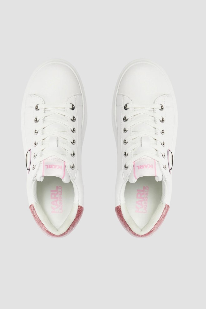 KARL LAGERFELD White Kapri Nft Lo Lace sneakers