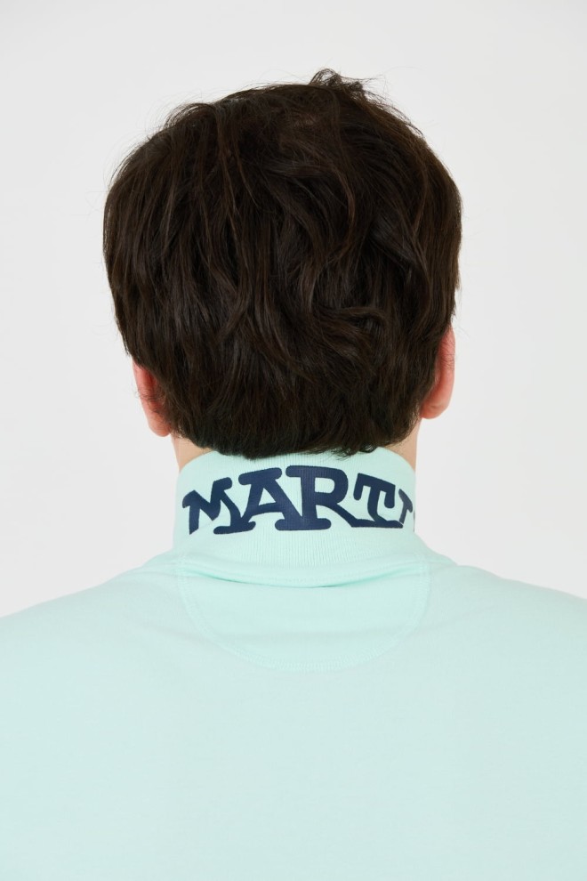 LA MARTINA Polo bărbătesc Mint cu logo mic