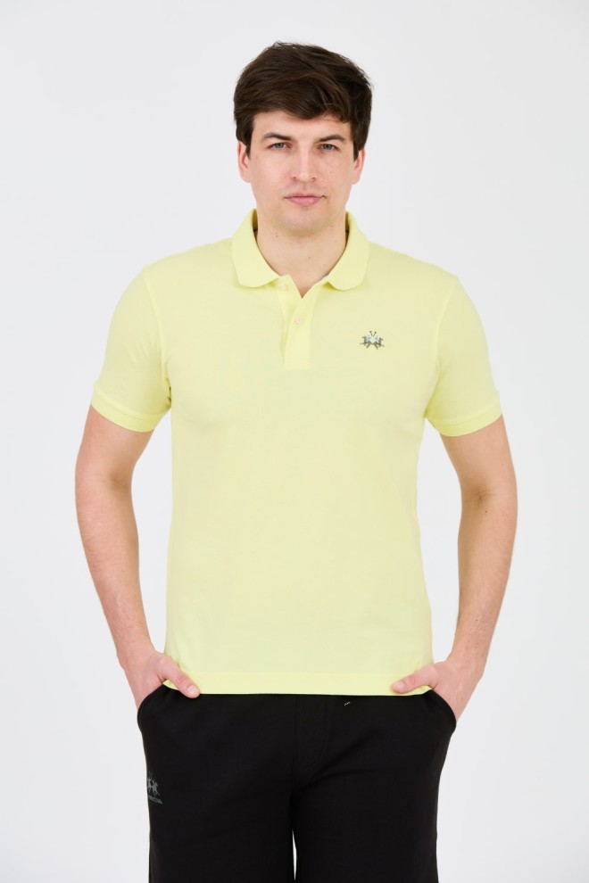 Polo LA MARTINA Lemon pentru bărbați cu logo mic