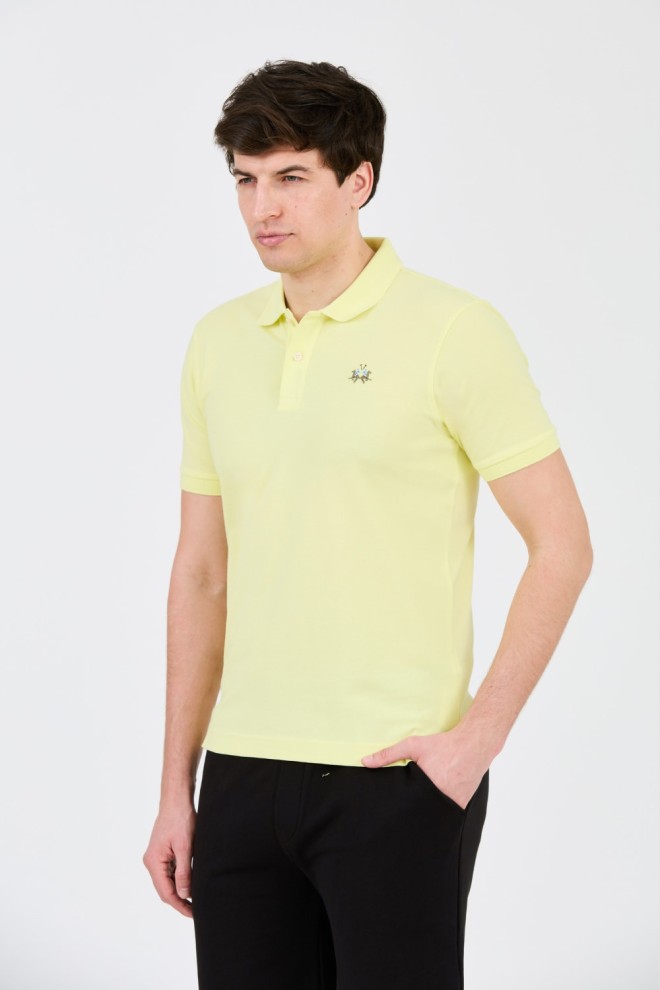 Polo LA MARTINA Lemon pentru bărbați cu logo mic
