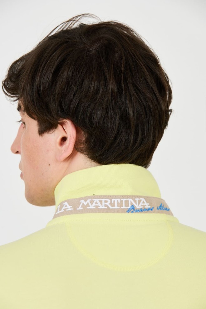 Polo LA MARTINA Lemon pentru bărbați cu logo mic