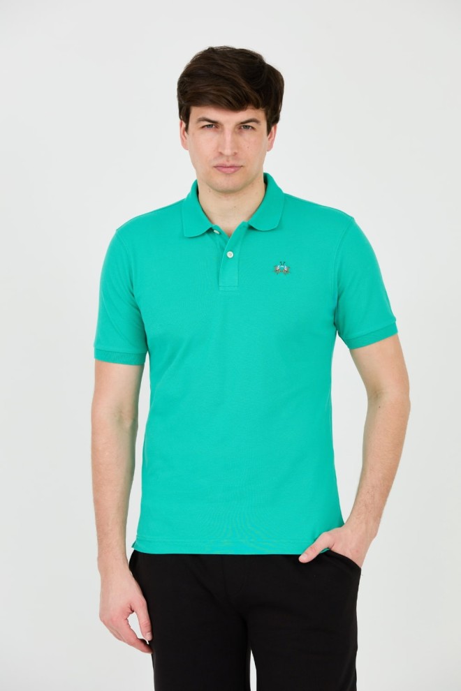 Polo pentru bărbați LA MARTINA Emerald cu logo mic