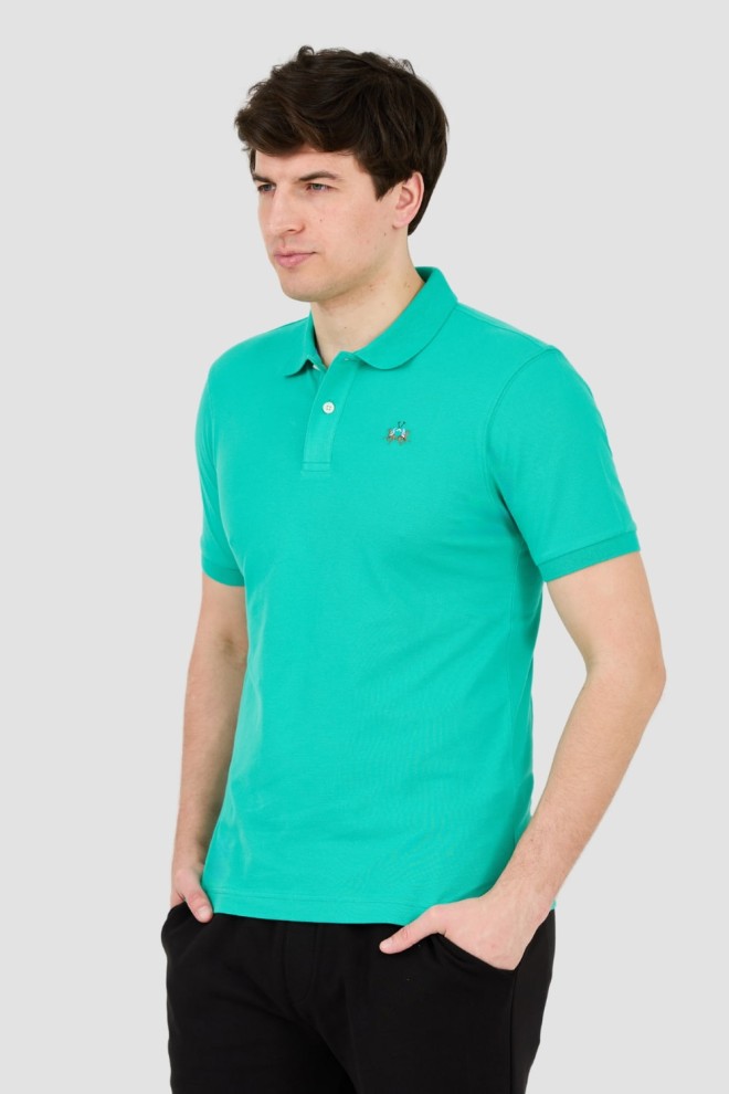 Polo pentru bărbați LA MARTINA Emerald cu logo mic