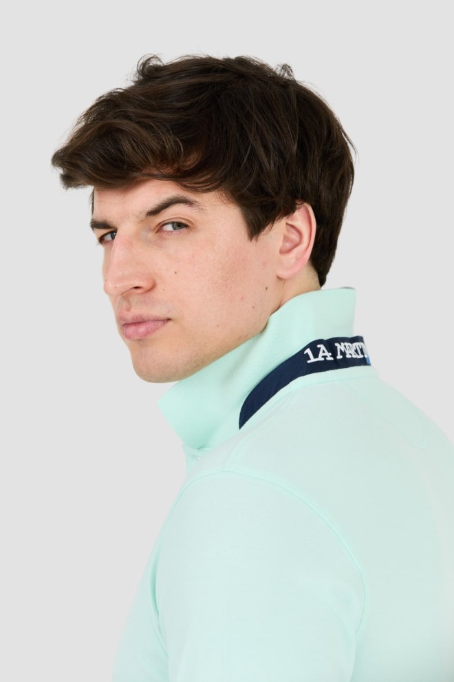 LA MARTINA Polo bărbătesc Mint cu logo mic