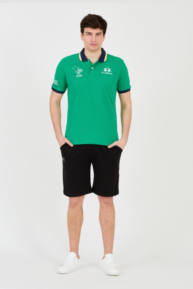 LA MARTINA Polo verde pentru bărbați