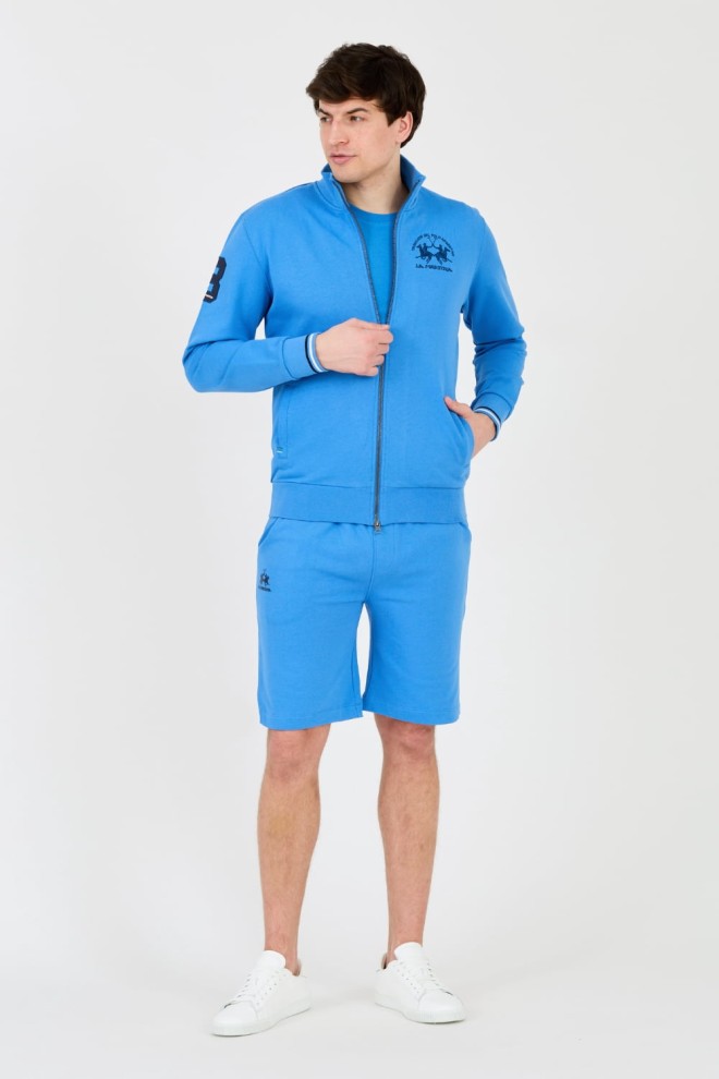 LA MARTINA Hanorac albastru cu fermoar pentru bărbați