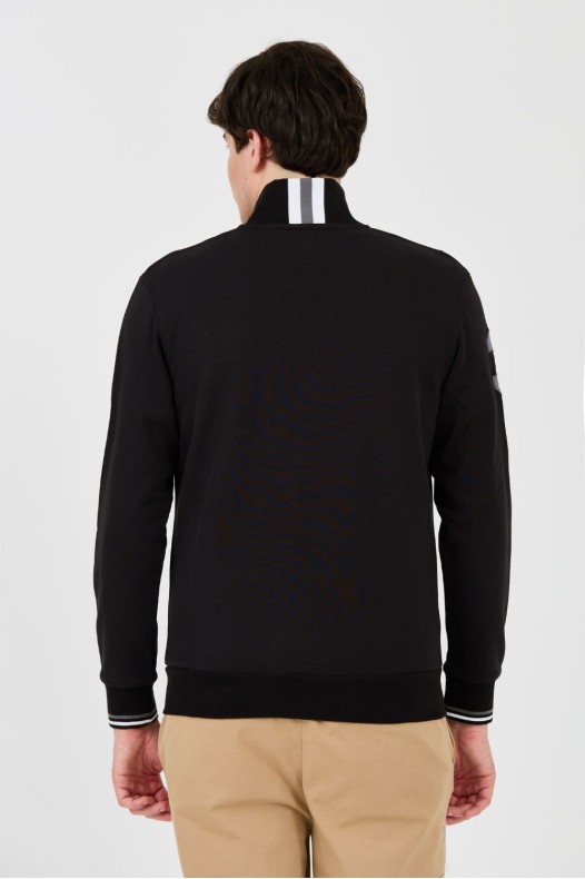 LA MARTINA Tricou negru cu...