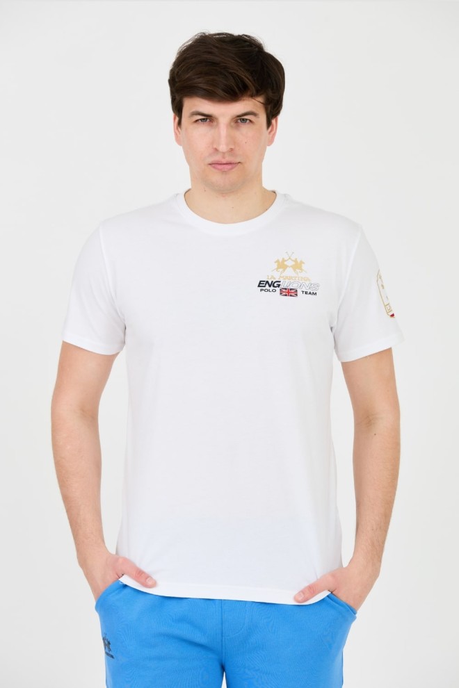 LA MARTINA White Jersey T-shirt