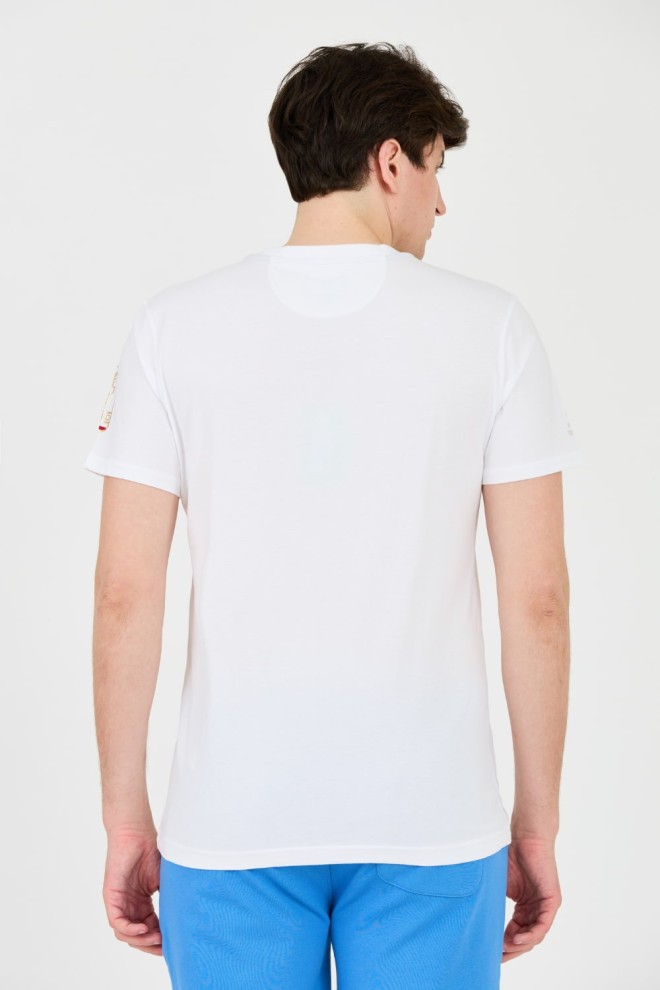 LA MARTINA White Jersey T-shirt