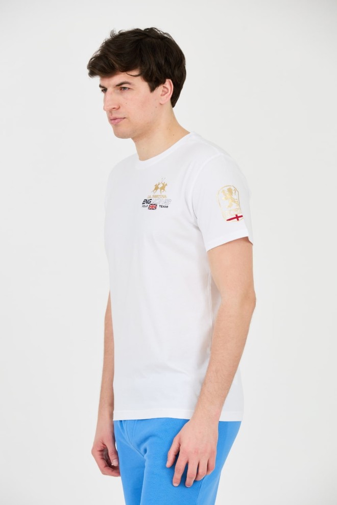 LA MARTINA White Jersey T-shirt