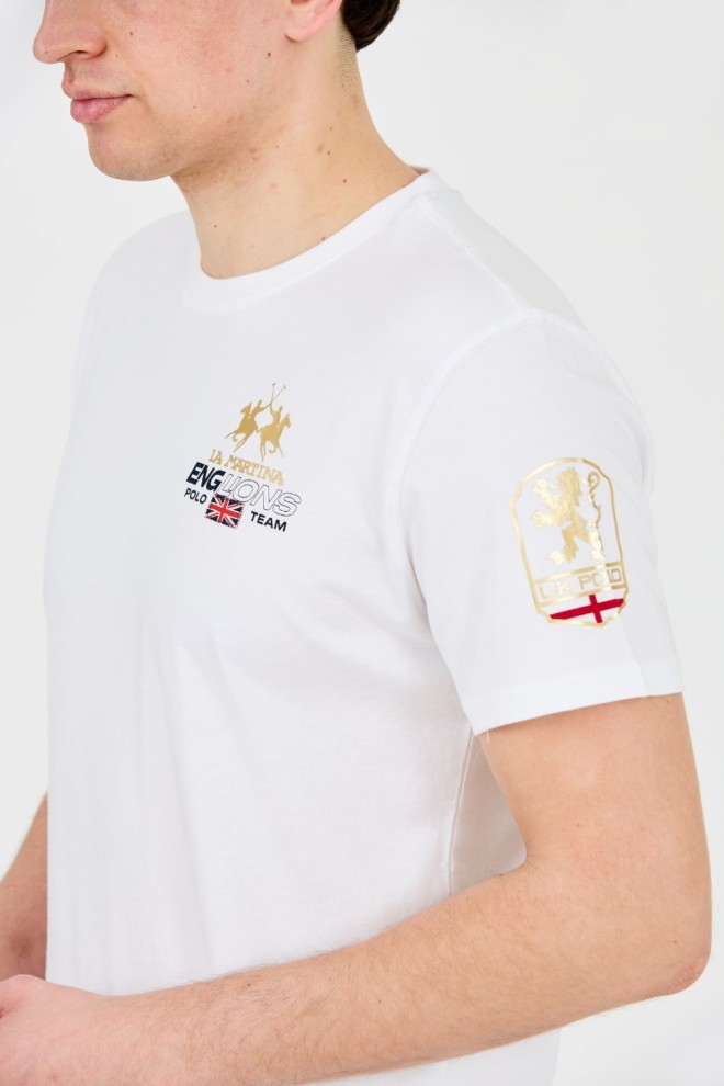 LA MARTINA White Jersey T-shirt