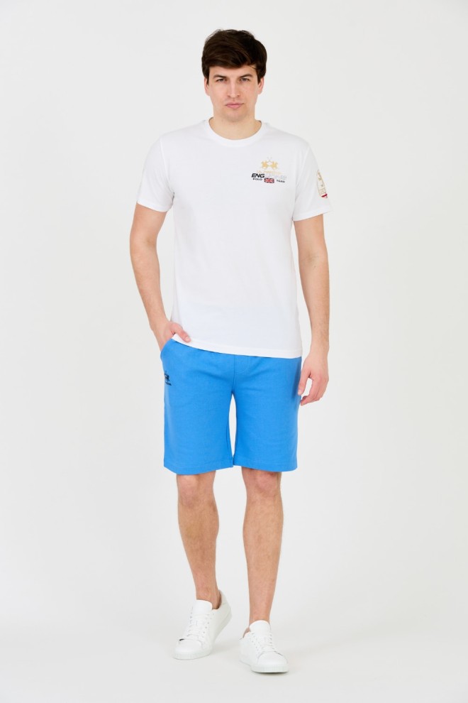 LA MARTINA Tricou alb pentru bărbați Jersey