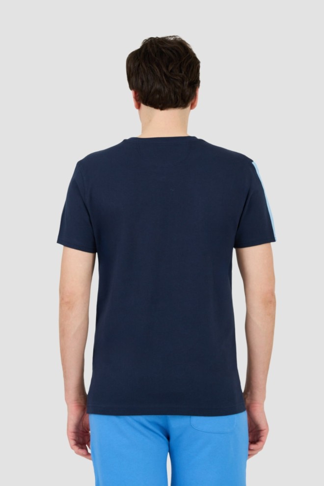 LA MARTINA Navy blue Jersey t-shirt