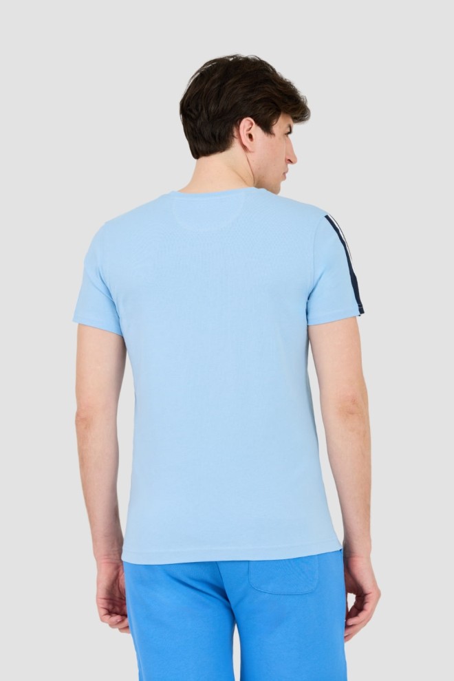 LA MARTINA Blue Jersey T-shirt