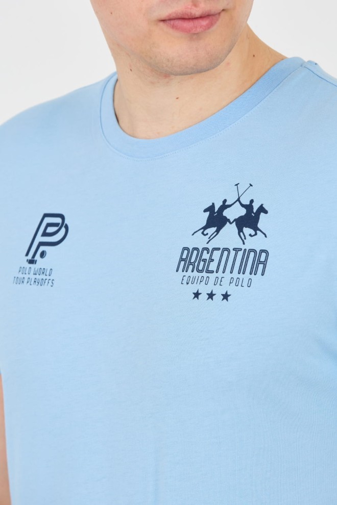 LA MARTINA Tricou Jersey albastru pentru bărbați