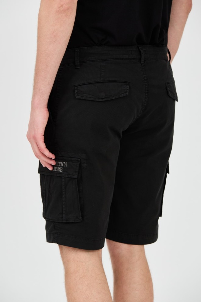 AERONAUTICA MILITARE Black Bermuda shorts